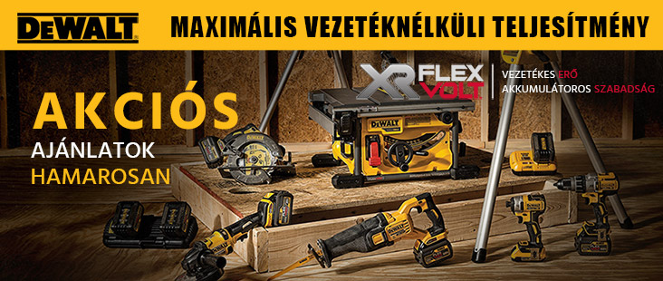 DeWALT XR FLEXVOLT akkumulátoros gépek