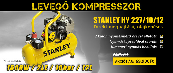 Stanley kompresszor akció