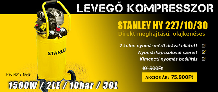 Stanley kompresszor akció