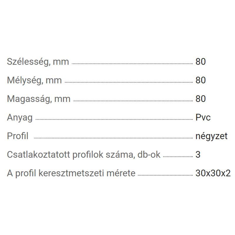 ZÁRTSZELVÉNY ÖSSZEKÖTŐ 30/30 3D SAROK MŰA. FEKETE 2 FAL VKF 15.0129.1 MŰANYAG ZÁRÓELEMEK