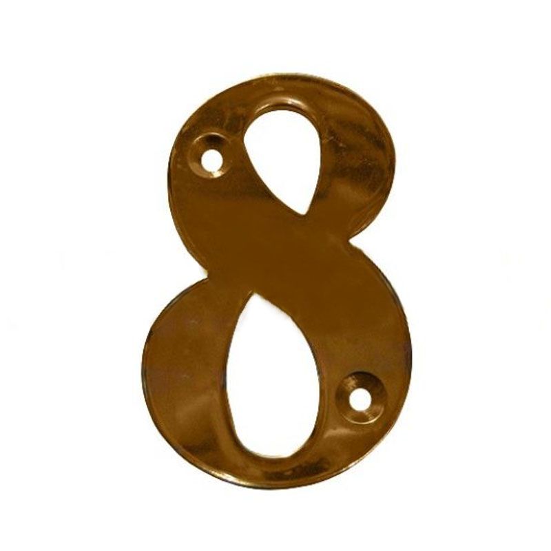 AMIG 1/7188 AJTÓSZÁM CSAVAROZHATÓ 8 50mm SÁRGARÉZ  JELÖLŐSZÁMOK-BETŰK, PIKTOGRAM