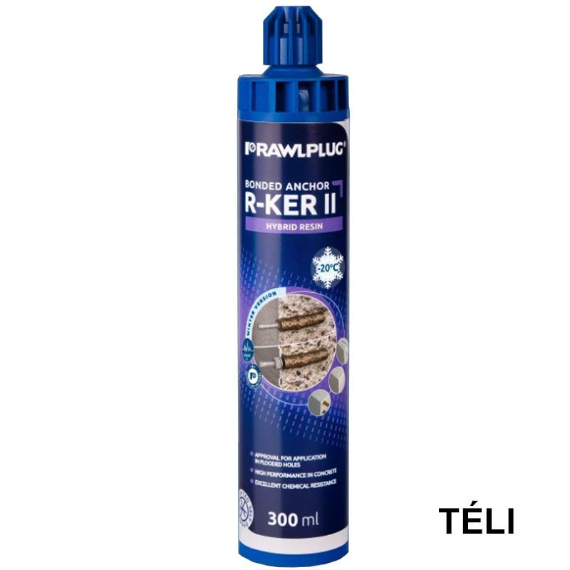 VEGYI DÜBEL 300ML R-KER POLIÉSZTER HIBRID TÉLI RAWL R-KER-300-W RAGASZTOTT RÖGZÍTÉS VEGYI DÜBEL 300ML R-KER POLIÉSZTER HIBRID TÉLI RAWL R-KER-300-W RAGASZTOTT RÖGZÍTÉS