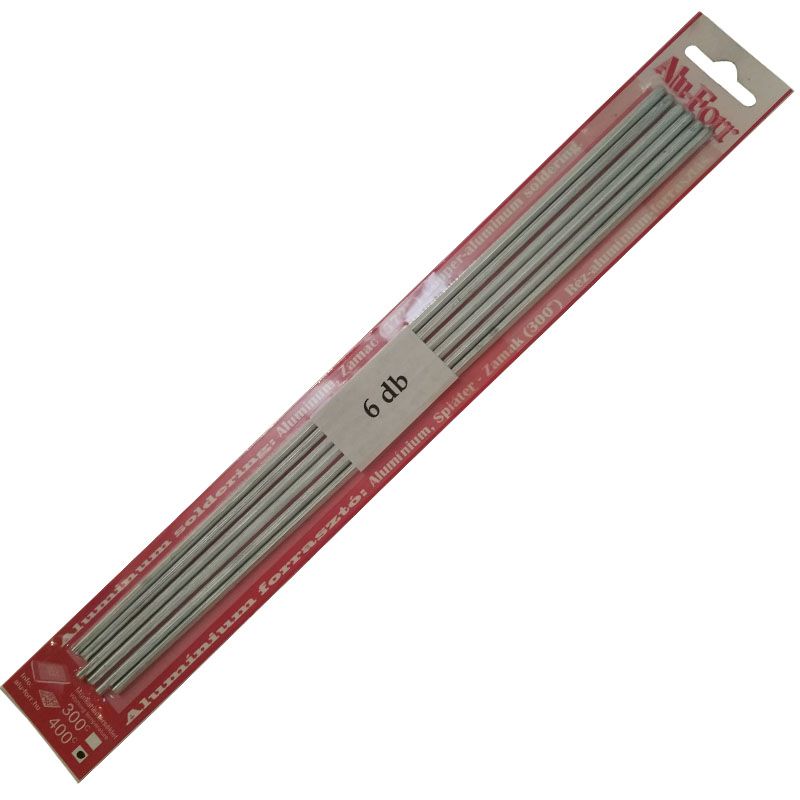 FORRASZTÓ PÁLCA ALUHOZ 6DB/CS MELEGÍTÉS 400°C-RA PIROS ALUFORR AL-400 FORRASZTÓ PÁLCA ALUHOZ 6DB/CS MELEGÍTÉS 400°C-RA PIROS ALUFORR AL-400