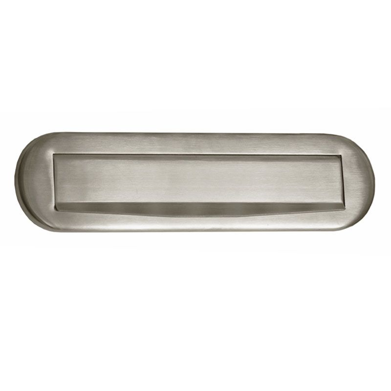 LEVÉLBEDOBÓ A/4 INOX OVÁLIS 265mm*43mm VÍZORRAL MAESTRO 8141 POSTALÁDA, LEVÉLBEDOBÓ