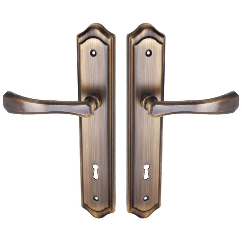 RIVIERA KILINCSGARNITÚRA 90mm KULCSOS SÚROLT BRONZ MAESTRO 113RIRI06124 AJTÓKILINCS GARNITÚRA BELTÉRI