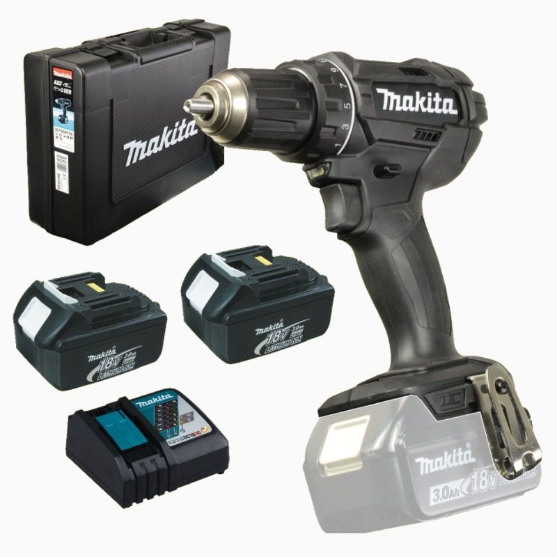 MAKITA DDF482RFEB AKKUS FÚRÓ-CSAVAROZÓ 18V 2DB 3Ah AKKUVAL 36/62Nm+KOFFER 