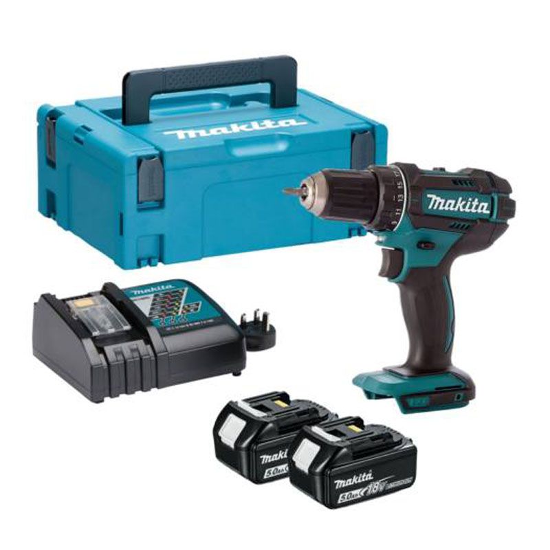 MAKITA DDF482RTJ AKKUS FÚRÓ-CSAVAROZÓ 18V 2DB 5Ah AKKUVAL 62/36Nm 