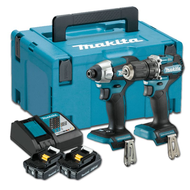 MAKITA DLX2423AJ GÉP KÉSZLET DDF487Z+DTD157Z 18V 2*2,0AH AKKUVAL  GÉPSZETT