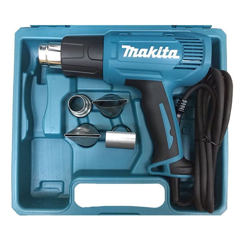 MAKITA HG5030K HŐLÉGFÚVÓ 1600W 350-500°C. 4DB FÚVÓKÁVAL+KOFFER 