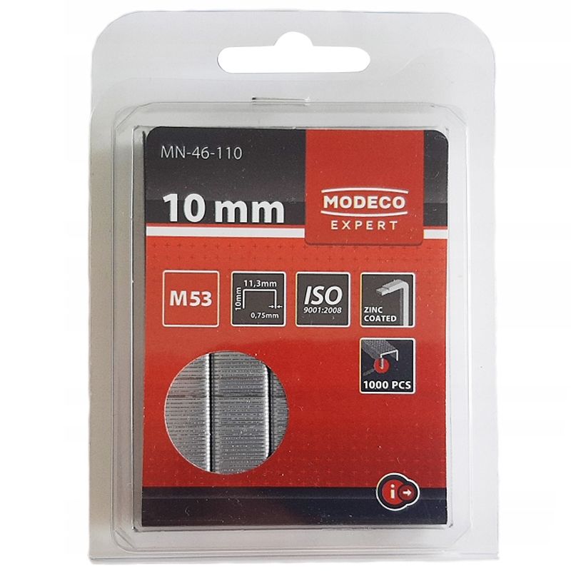 MODECO 46110-TOPEX TŰZŐKAPOCS M53 10*11,3mm 1000DB/CSOMAG 0,75mm VASTAG  TARTOZÉKOK