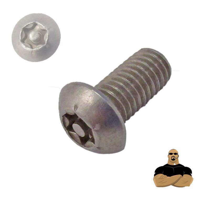 BIZTONSÁGI CSAVAR FGF M06*30 ISO 7380-1 A2 INOX TORX-CSAPOS IMPORT SPECIÁLIS KÖTŐELEMEK