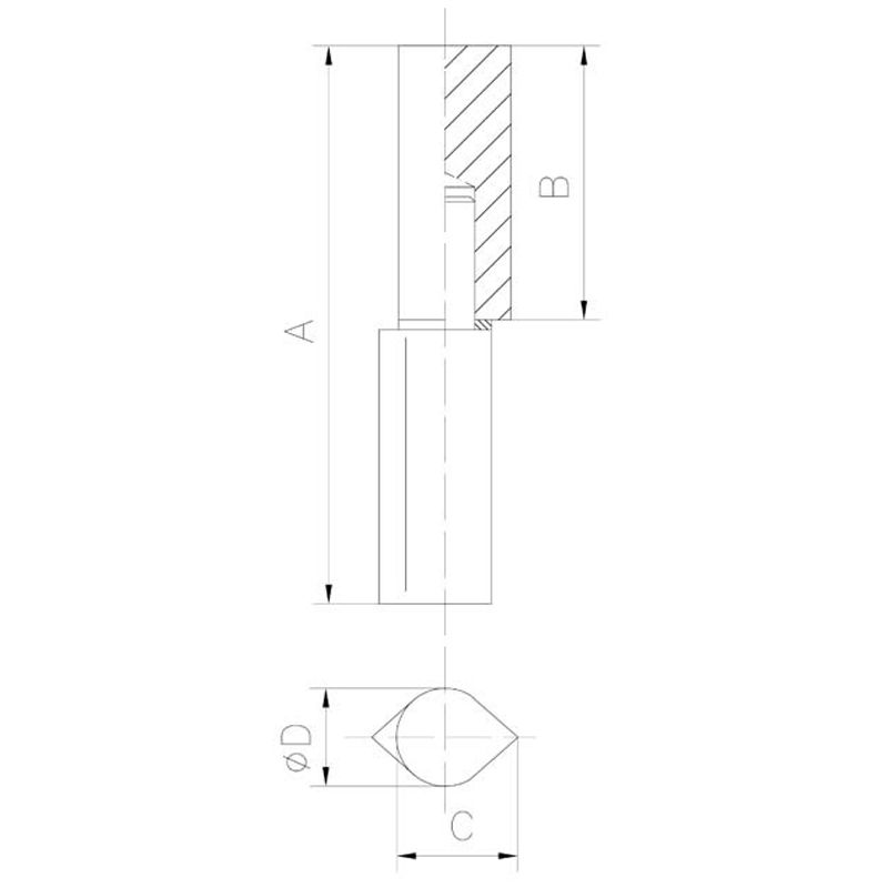 EBRO 712 DIÓCSAP CSEPPALAKÚ D20*120 A2-INOX INOX  KAPUVASALAT