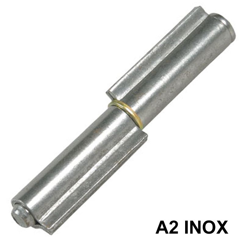 COMBI 101IX.120 DIÓPÁNT ÉLRE ZÁRT-KÉTSZÁRNYÚ D12*124mm (D10 CSAP) A2-INOX  KAPUVASALAT