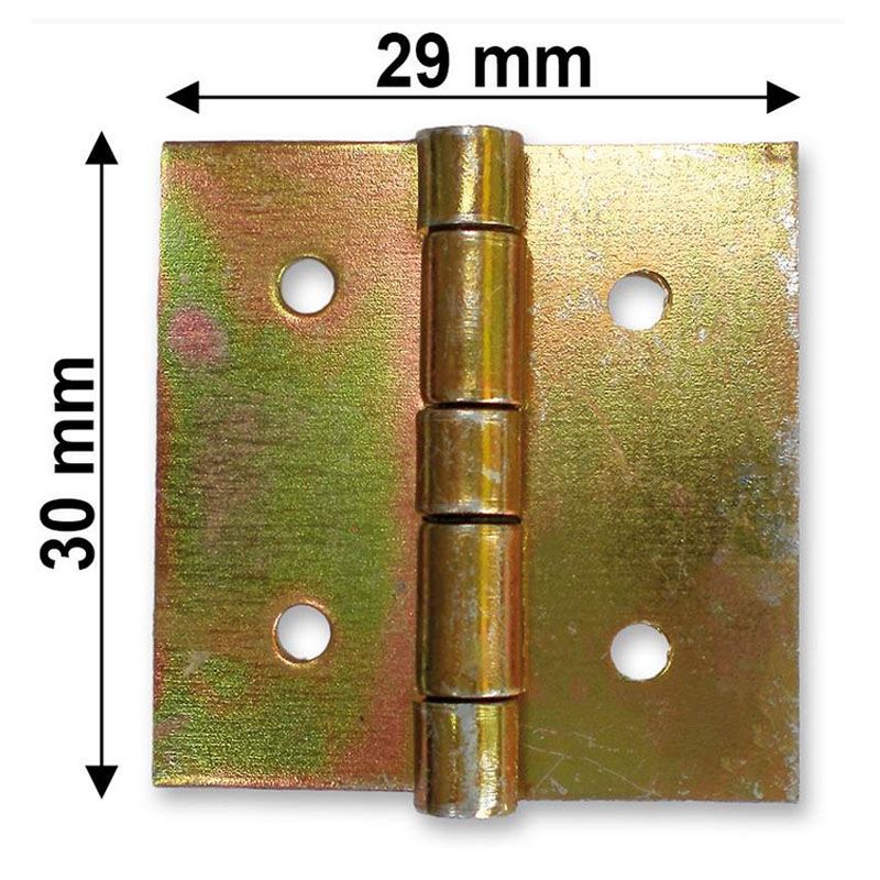 CSUKLÓSPÁNT NORMÁLSZÉLES 030mm SÁRGAHORG. 30x30mm NYITOTT MAGYAR 232 AJTÓVASALAT