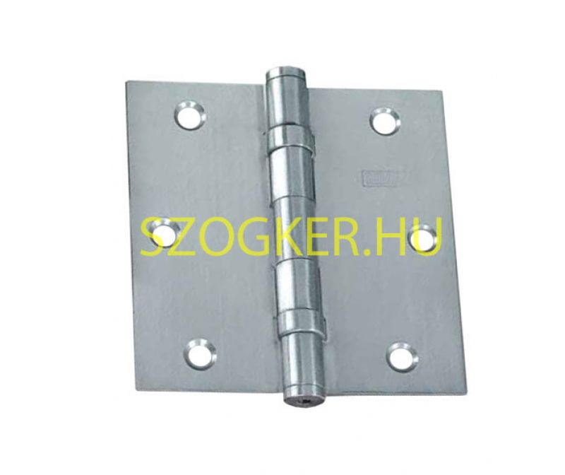 AJTÓZSANÉR 100*100mm INOX SZÖGLETES-CSAPÁGYAS VAST:2.5mm MHA 480 4coll*4coll AJTÓVASALAT
