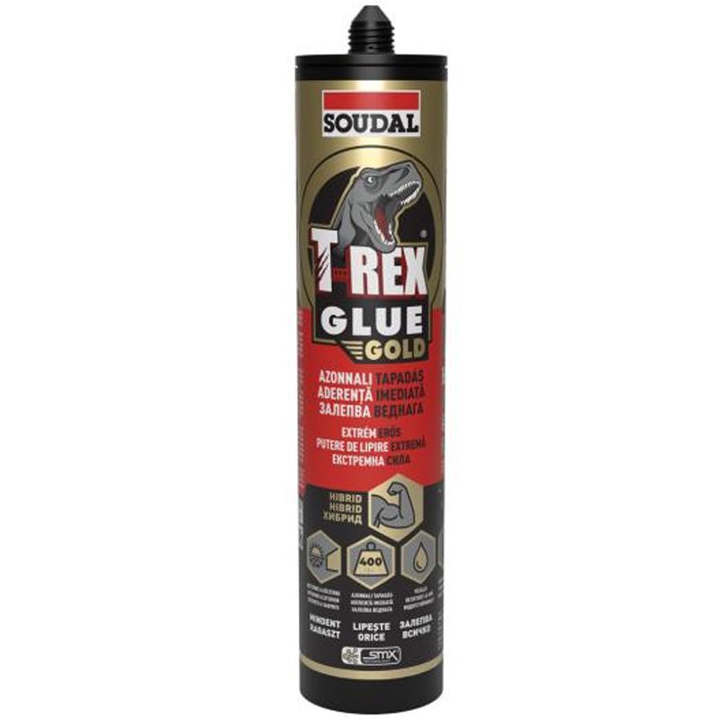 RAGASZTÓ ÉPÍTÉSI T-REX GOLD 290ML EXTRA ERŐS EXTREME POWER SOUDAL 146055 RAGASZTÁSTECHNIKA