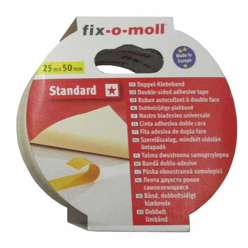 FIX-O-MOLL 3563197 RAGASZTÓSZALAG KÉTOLDALAS 25M*50mm STANDARD SZERELÉSHEZ  CSOMAGOLÓANYAG