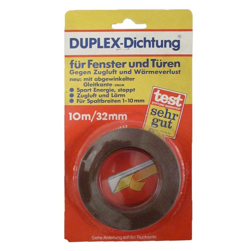 ABLAKSZIGETELŐ SZALAG 10M*32mm BARNA V ALAKÚ LETEX DUPLEX-DUPLO SZIGETELŐ SEGÉDANYAGOK