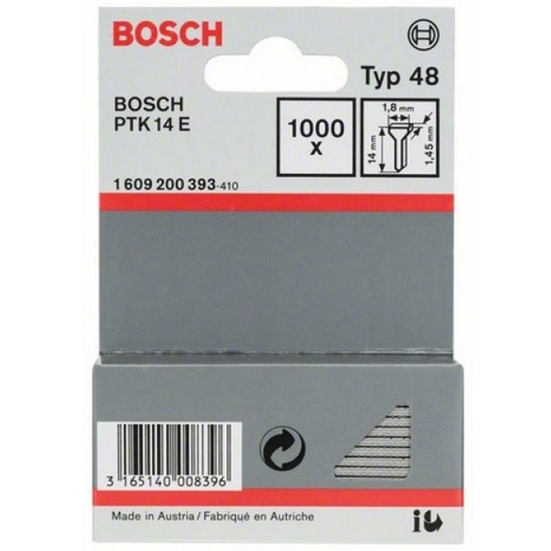 BOSCH 1609200393 SZEGBELÖVŐHÖZ TŰSZEG 14mm 1000DB/DOB.  TARTOZÉKOK