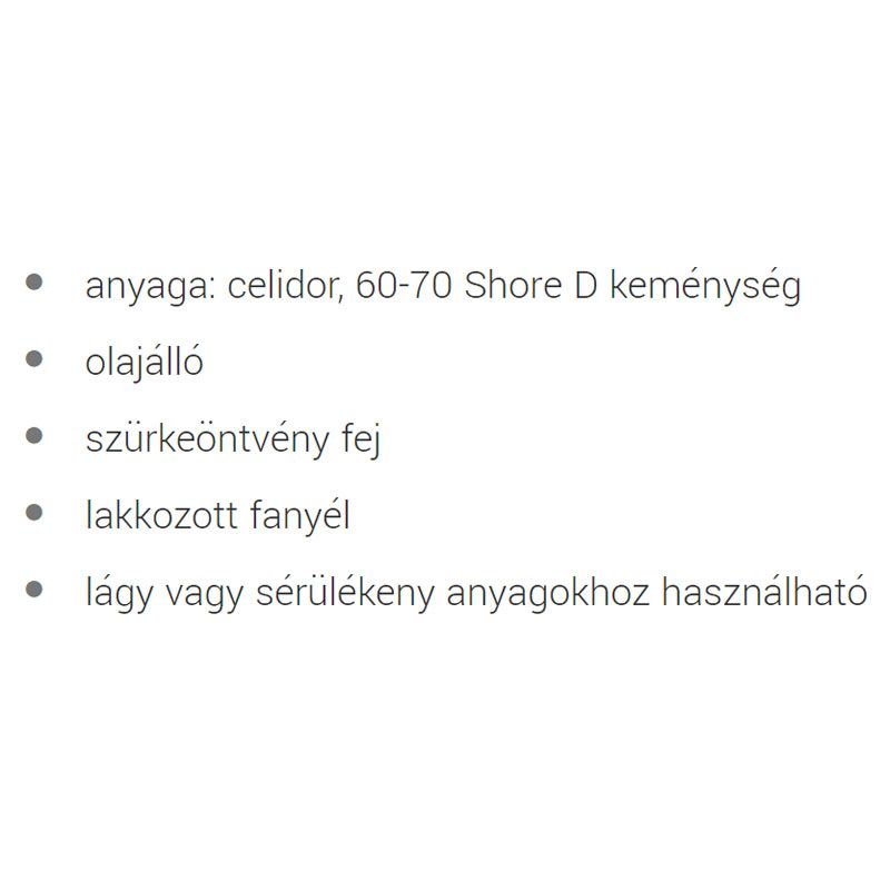 UNIOR 601832 KALAPÁCS MŰANYAG D22 820 SÁRGA 