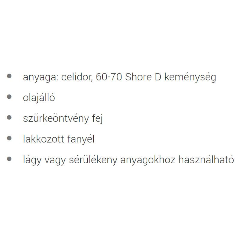 UNIOR 601832 KALAPÁCS MŰANYAG D22 820 SÁRGA 