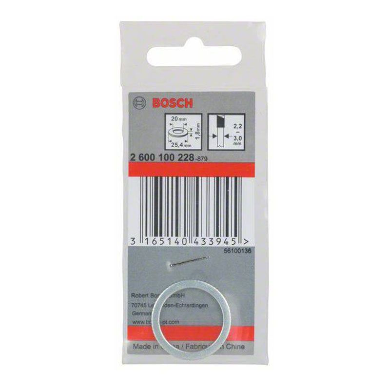 BOSCH 2600100228 KÖRFŰRÉSZTÁRCSÁHOZ ADAPTER D25,4/20/1,8mm (SZŰKÍTŐ GYŰRŰ)  KÖRFŰRÉSZ TÁRCSA