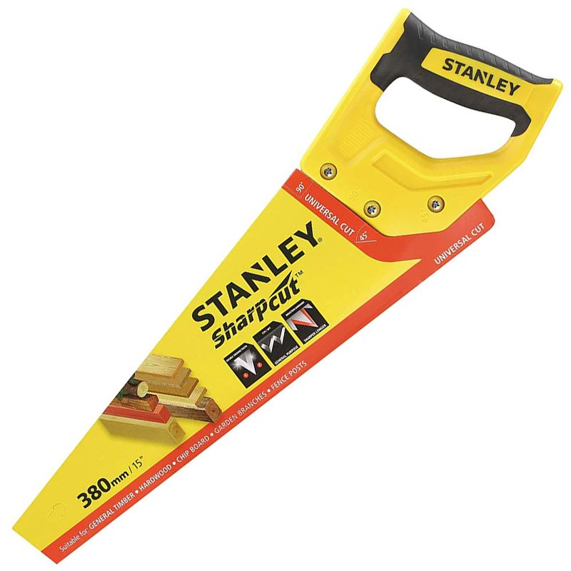 STANLEY STHT203661 FŰRÉSZ RÓKAFARKÚ 380mm SHARPCUT 7TPI (FINOM VÁGÁS)  FAIPARI SZERSZÁMOK, FŰRÉSZEK