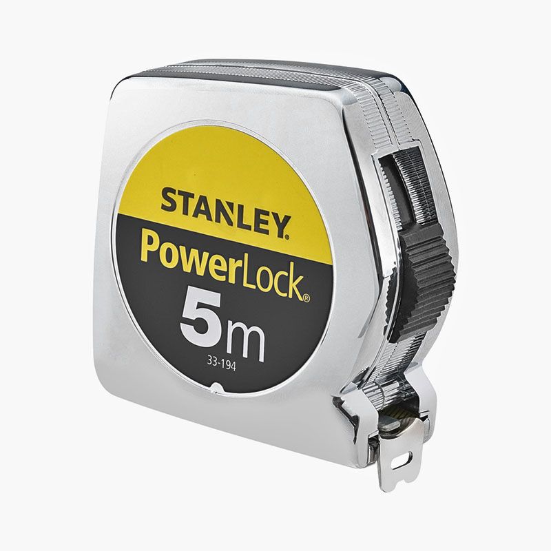 STANLEY 033194 MÉRŐSZALAG 05M/19mm POWERLOCK EZÜST/SÁRGA-FEKETE  MÉRŐESZKÖZÖK