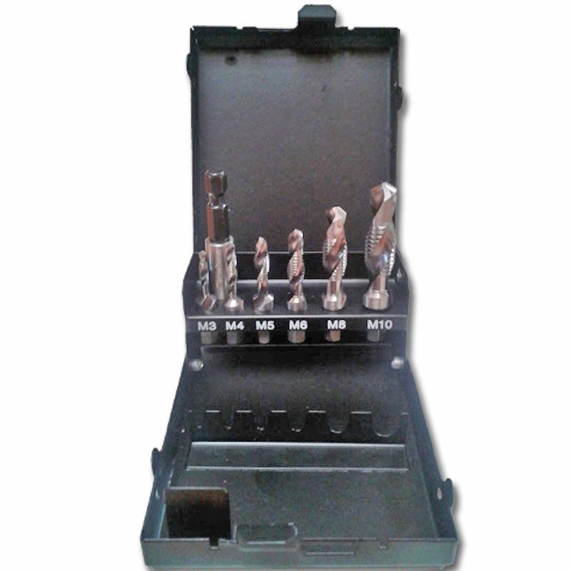 KOMBI MENETFÚRÓ KLT 07 RÉSZES M3-10 C6.3+TOLDÓSZÁR HSS-G IMPORT MENETKÉSZÍTŐ-JAVÍTÓ ESZKÖZÖK KOMBI MENETFÚRÓ KLT 07 RÉSZES M3-10 C6.3+TOLDÓSZÁR HSS-G IMPORT MENETKÉSZÍTŐ-JAVÍTÓ ESZKÖZÖK