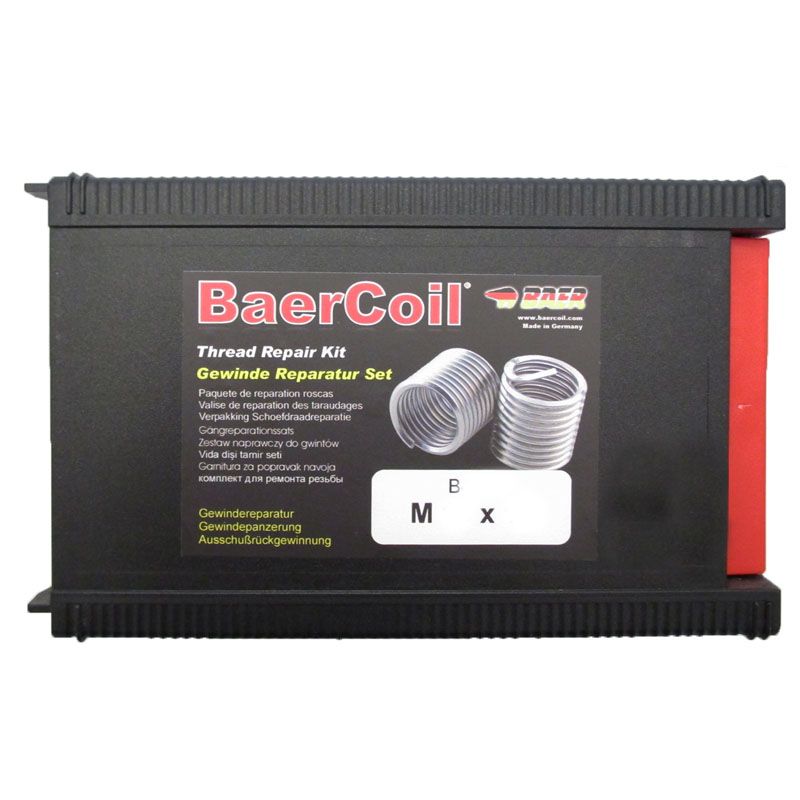 MENETJAVÍTÓ KÉSZLET M18*2.0 5DB BETÉT+2DB SZERSZÁM BAERCOIL B4035 MENETKÉSZÍTŐ-JAVÍTÓ ESZKÖZÖK