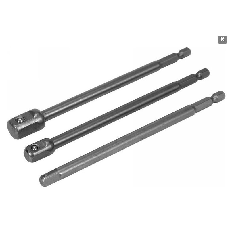 YATO 04628 DUGÓKULCS ADAPTER KÉSZLET 1/4col-3/8col-1/2  SZERSZÁM-KULCSOK