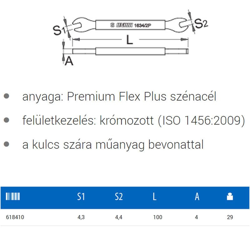 UNIOR 618410 KÜLLŐKULCS 4,3*4,4 SHIMANO 1634/2P  SZERSZÁM-KULCSOK