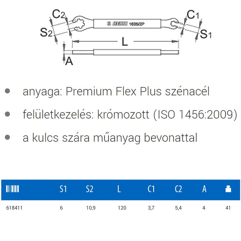 UNIOR 618411 KÜLLŐKULCS MAVIC 1635/2P  SZERSZÁM-KULCSOK