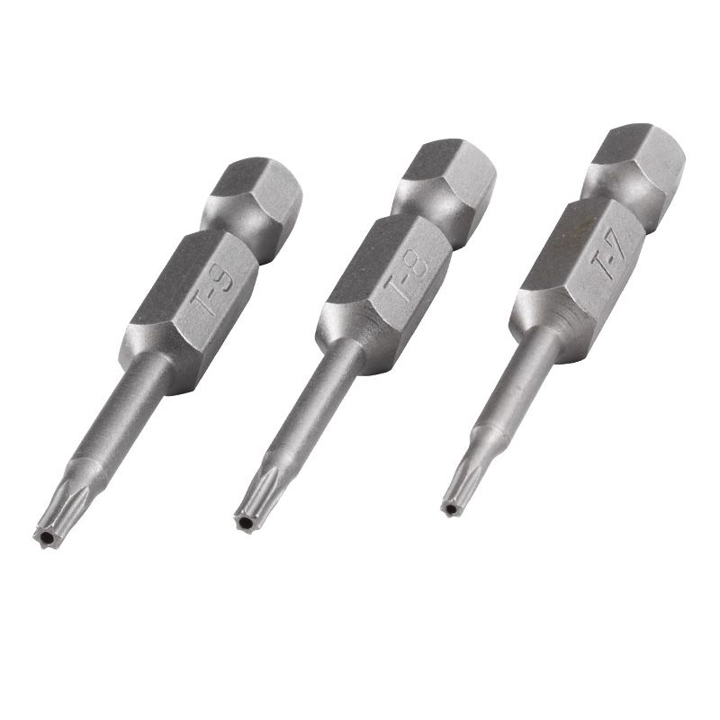 WOLFCRAFT 1262000 BEHAJTÓHEGY KÉSZLET 3DB-OS /LYUKAS TORX 25,27,30, 50mm/  BIT ÉS BEHAJTÓ HEGYEK