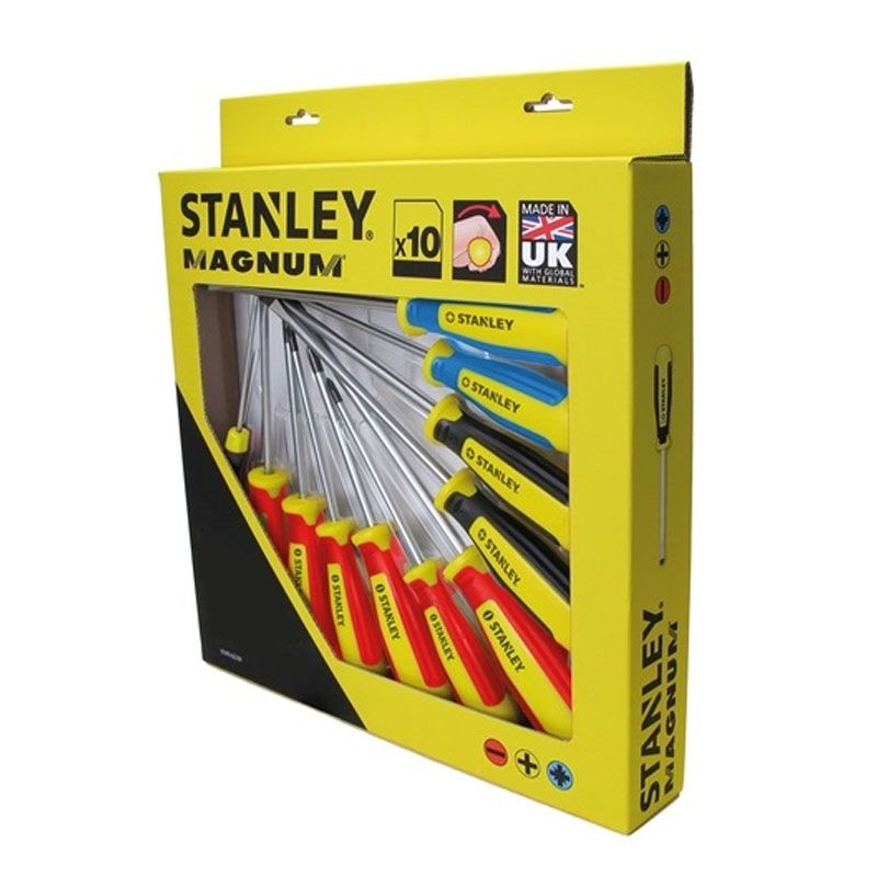 STANLEY STHT062201 CSAVARHÚZÓ KÉSZLET 10RÉSZES MAGNUM /2EH,3HX,3PZ,2PH/ 