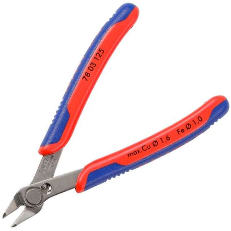 ELEKTRONIKAI FOGÓ 125mm OLDALCSÍPŐ KNIPEX 7803125 FOGÓK, CSIPESZEK