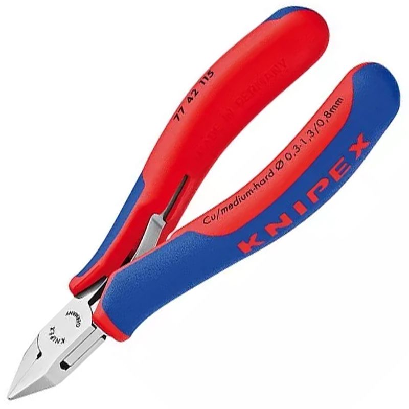 OLDALCSÍPŐ FOGÓ 115mm ELEKTRONIKAI 0,3-1,3 KNIPEX 7742115 FOGÓK, CSIPESZEK