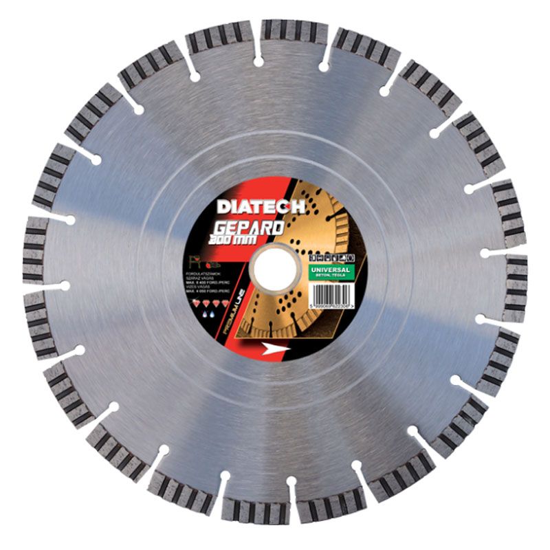 DIATECH GE300 VÁGÓKORONG TURBO D300*25,4 GEPARD GYÉMÁNTSZEMCSÉS GYÉMÁNTSZEMCSÉS VÁGÓKORONG DIATECH GE300 VÁGÓKORONG TURBO D300*25,4 GEPARD GYÉMÁNTSZEMCSÉS GYÉMÁNTSZEMCSÉS VÁGÓKORONG