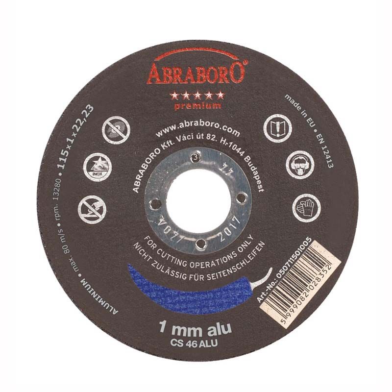 VÁGÓKORONG ALUHOZ D125*1.0ALU CHILI 22LYUK IMPORT