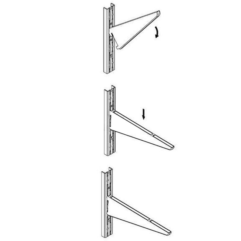 AMIG 8000/7085 POLCTARTÓ KONZOL 22cm BIANCO-FEHÉR (FELSŐ KARMOKKAL) 