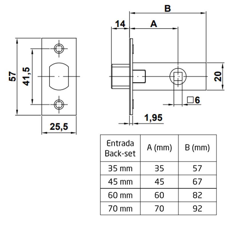 AMIG 126/1529 WC TOLÓZÁRTEST BEVÉSŐS 35mm CSILLOGÓRÉZ ZÁRÓLEMEZZEL  AJTÓVASALAT