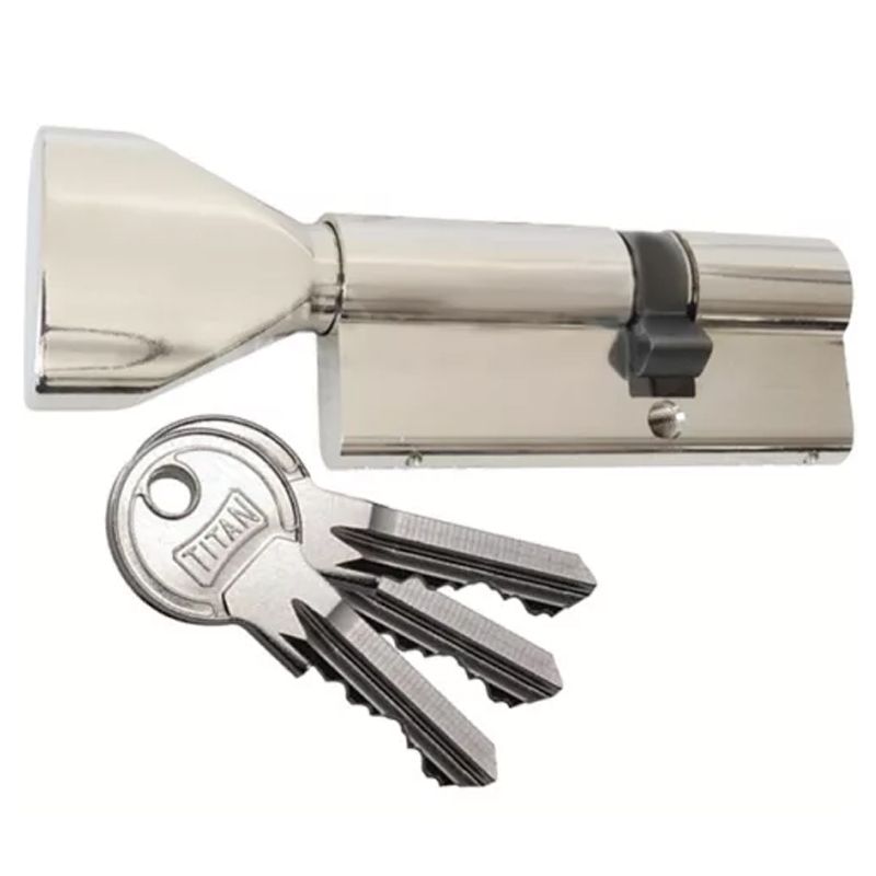 TITAN K1 CIL.ZÁRBETÉT FOGAZOTT 45/45 GOMBOS 45 NIKKEL 3KULCS AJTÓZÁR TITAN K1 CIL.ZÁRBETÉT FOGAZOTT 45/45 GOMBOS 45 NIKKEL 3KULCS AJTÓZÁR