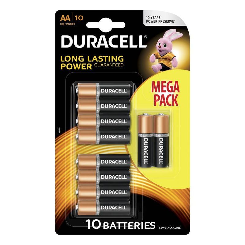 DURACELL MN1500 CERUZAELEM 1.5V AA LR6 BASIC 10DB/CSOMAG  ELEMEK ÉS TÖLTŐK