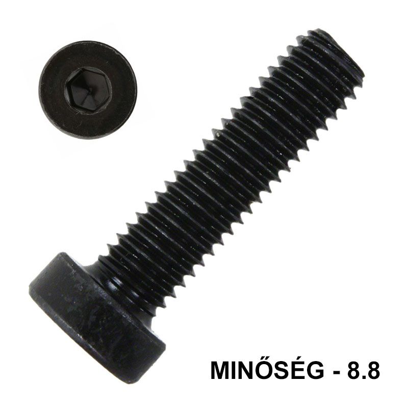 BK HENG. ALACSONYFEJŰ M4*10 DIN 7984 8.8 NAT. NEM CSAPOLT IMPORT METRIKUS CSAVAROK