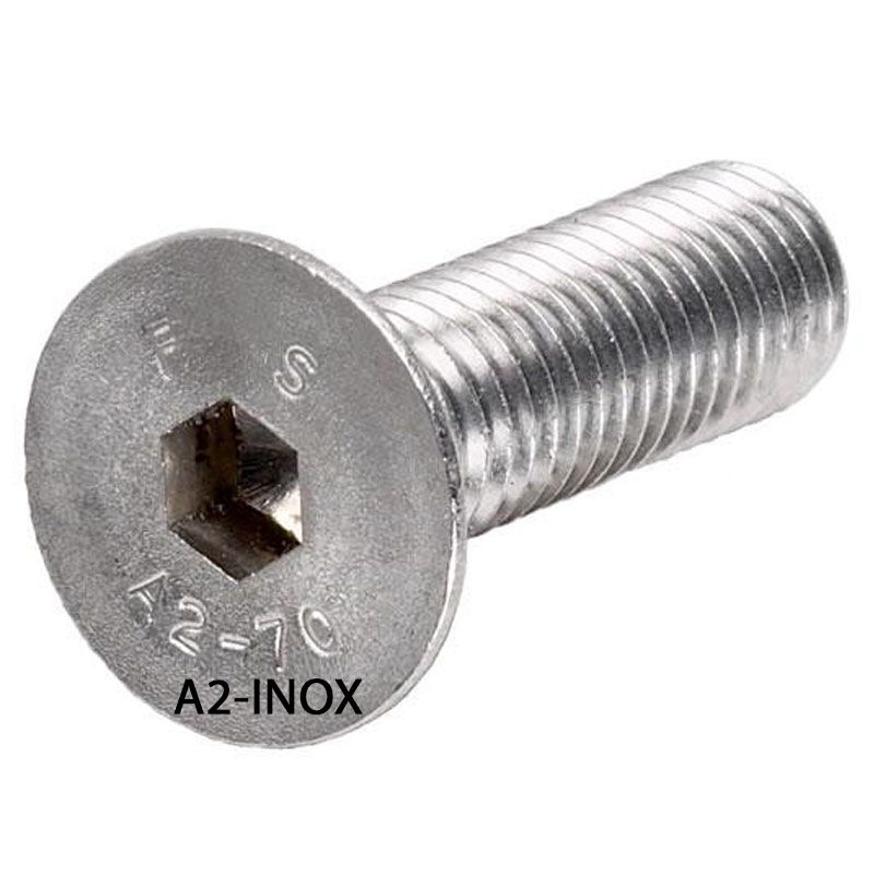 BK SÜLLYESZTETTFEJŰ M12*45 DIN 7991 A2 INOX  METRIKUS CSAVAROK