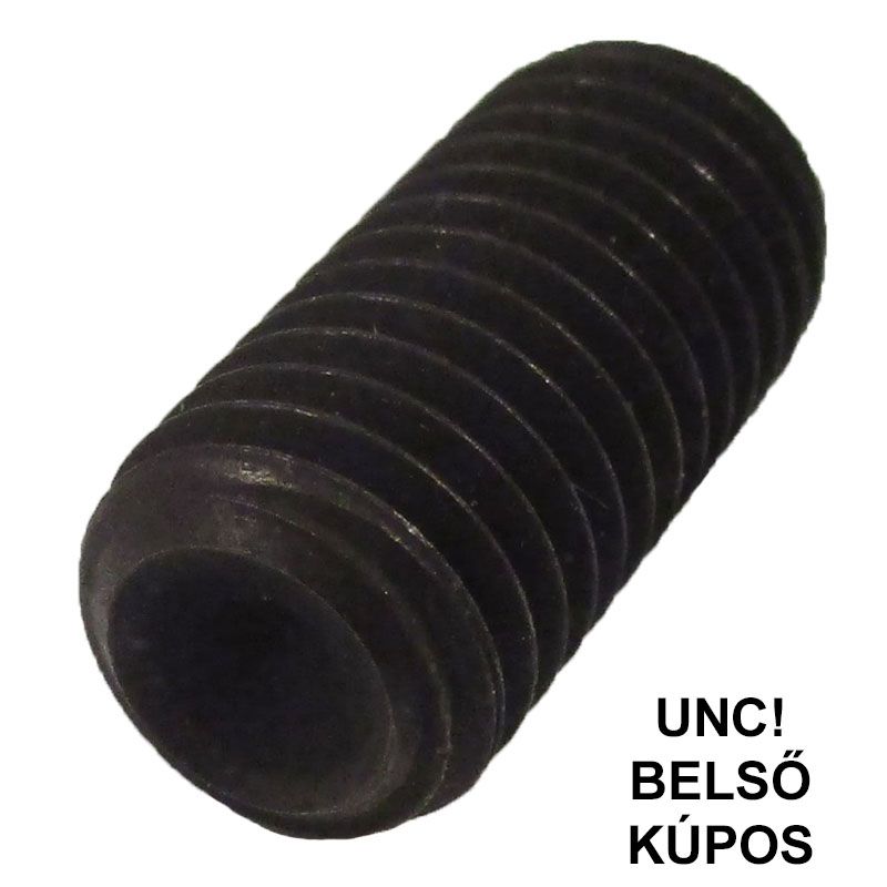 HERNYÓCSAVAR BK 1/4c*7mm DIN 916-45H UNC NAT.BELSŐKÚPOS IMPORT COLOS CSAVAROK