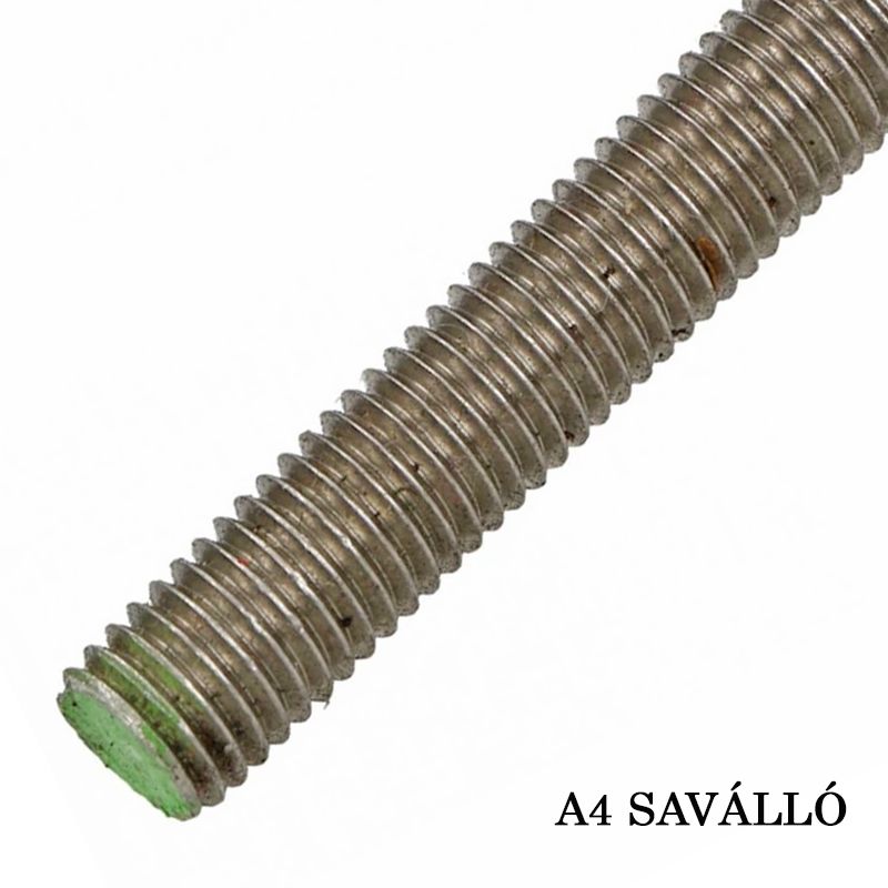 MENETESSZÁL M10*1000mm DIN 975-976 A4 SAVÁLLÓ IMPORT SPECIÁLIS KÖTŐELEMEK