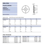 FESZÍTŐ ALÁTÉT M14 (15) DIN 6796 HG. IMPORT ALÁTÉTEK