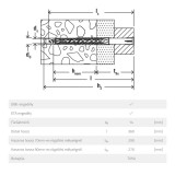 FISCHER 530931 HOMLOKZATRÖGZÍTŐ DÜBEL D14*360 SXRL-T HG. SF UNIVERZÁLIS TORX  KERET ÉS TOKRÖGZÍTÉS
