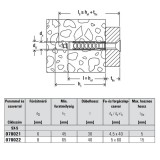 FISCHER 70021 TIPLI+CSAVAR UNIVERZÁLIS D6*30 SX NORMÁL NYLON D4*35 SFKH HG.  ÁLTALÁNOS RÖGZÍTÉS